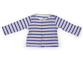 プチバトー PETIT BATEAU カーディガン 70 女の子 ボーダー、ブルー系 子供服 ベビー服 キッズ アウトレット ユーズド 【中古】キッズ・ベビー・マタニティ