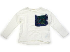 ザラ ZARA Tシャツ・カットソー 130 女の子 ホワイト 子供服 ベビー服 キッズ アウトレット ユーズド 【中古】キッズ・ベビー・マタニティ