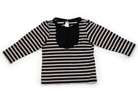 ケイトスペード Kate Spade Tシャツ・カットソー 90 女の子 ピンク・ブラック・ボーダー 子供服 ベビー服 キッズ アウトレット ユーズド 【中古】キッズ・ベビー・マタニティ