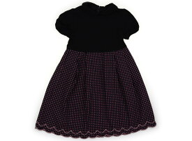 組曲 Kumikyoku ワンピース 110 女の子 ブラック・ネイビー・ピンク柄 子供服 ベビー服 キッズ アウトレット ユーズド 【中古】キッズ・ベビー・マタニティ