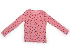 ネクスト NEXT Tシャツ・カットソー 95 女の子 ピンク　朱色　ドット 子供服 ベビー服 キッズ アウトレット ユーズド 【中古】キッズ・ベビー・マタニティ