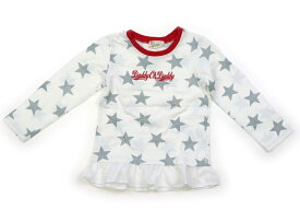 ダディーオーダディー Daddy Oh Daddy Tシャツ・カットソー 110 女の子 白×グレー×赤・星 子供服 ベビー服 キッズ アウトレット ユーズド 【中古】キッズ・ベビー・マタニティ