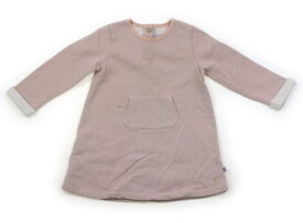 プチバトー PETIT BATEAU ワンピース 80 女の子 ピンクゴールド 子供服 ベビー服 キッズ アウトレット ユーズド 【中古】キッズ・ベビー・マタニティ