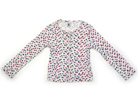 プチバトー PETIT BATEAU カーディガン 110 女の子 白ピンク青ドットゴールド 子供服 ベビー服 キッズ アウトレット ユーズド 【中古】キッズ・ベビー・マタニティ