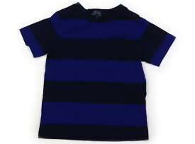 ポロラルフローレン POLO RALPH LAUREN Tシャツ・カットソー 110 男の子 ネイビー×ブルー×ボーダー 子供服 ベビー服 キッズ アウトレット ユーズド 【中古】キッズ・ベビー・マタニティ