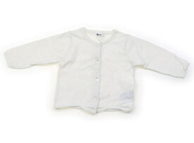 イーベビー e-baby カーディガン 50 女の子 白、サクランボ柄 子供服 ベビー服 キッズ アウトレット ユーズド 【中古】キッズ・ベビー・マタニティ