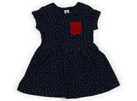 プチバトー PETIT BATEAU チュニック 95 女の子 紺、ハート、赤 子供服 ベビー服 キッズ アウトレット ユーズド 【中古】キッズ・ベビー・マタニティ