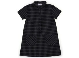 ザラ ZARA ワンピース 140 女の子 黒、グレー、チェック 子供服 ベビー服 キッズ アウトレット ユーズド 【中古】キッズ・ベビー・マタニティ