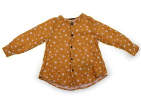 フィス FITH シャツ・ブラウス 110 女の子 オレンジ　白　ドット 子供服 ベビー服 キッズ アウトレット ユーズド 【中古】キッズ・ベビー・マタニティ