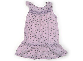 べべ BeBe ワンピース 100 女の子 ピンク、グレードット 子供服 ベビー服 キッズ アウトレット ユーズド 【中古】キッズ・ベビー・マタニティ