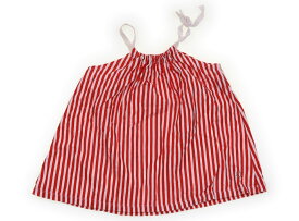 プチバトー PETIT BATEAU ワンピース 70 女の子 赤・ストライプ 子供服 ベビー服 キッズ アウトレット ユーズド 【中古】キッズ・ベビー・マタニティ