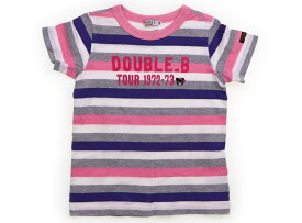 ダブルB Double B Tシャツ・カットソー 110 女の子 ピンク・グレー・パープル・ホワイト・ボーダー 子供服 ベビー服 キッズ アウトレット ユーズド 【中古】キッズ・ベビー・マタニティ