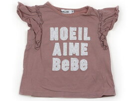 ノイユ Noeil Tシャツ・カットソー 100 女の子 くすみピンク、白 子供服 ベビー服 キッズ アウトレット ユーズド 【中古】キッズ・ベビー・マタニティ