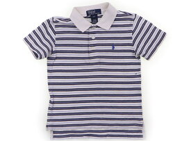 ポロラルフローレン POLO RALPH LAUREN ポロシャツ 90 男の子 ホワイト　ネイビー　ボーダー柄 子供服 ベビー服 キッズ アウトレット ユーズド 【中古】キッズ・ベビー・マタニティ