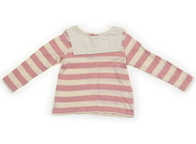 ニットプランナー（KP） Knit Planner(KP) Tシャツ・カットソー 110 女の子 ピンク、クリーム 子供服 ベビー服 キッズ アウトレット ユーズド 【中古】キッズ・ベビー・マタニティ