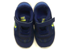 ナイキ NIKE スニーカー 靴14cm〜 男の子 ネイビー、黄 子供服 ベビー服 キッズ アウトレット ユーズド 【中古】キッズ・ベビー・マタニティ