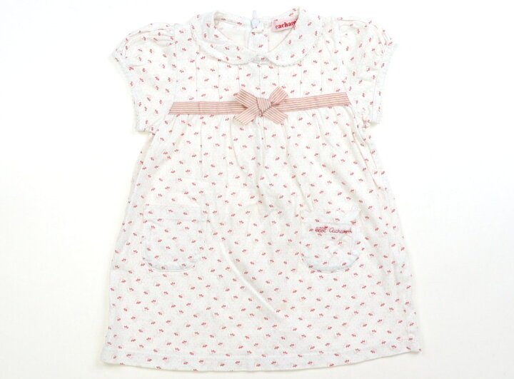 楽天市場】キャシャレル cacharel チュニック 70 女の子 白、ピンク 