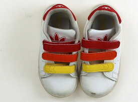 アディダス Adidas スニーカー 靴14cm〜 男の子 白、赤、オレンジ、黄 子供服 ベビー服 キッズ アウトレット ユーズド 【中古】キッズ・ベビー・マタニティ