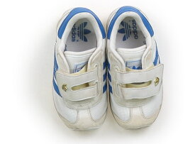 アディダス Adidas スニーカー 靴13cm〜 男の子 白　サファイアブルー 子供服 ベビー服 キッズ アウトレット ユーズド 【中古】キッズ・ベビー・マタニティ