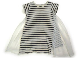 ビーミングバイビームス B:MING by BEAMS ワンピース 100 女の子 アイボリー・ネイビー・ボーダー 子供服 ベビー服 キッズ アウトレット ユーズド 【中古】キッズ・ベビー・マタニティ
