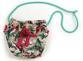 ザラ ZARA バッグ キッズ用品 女の子 ベージュ、グリーン、ピンク、葉っぱ柄 子供服 ベビー服 キッズ アウトレット ユーズド 【中古】キッズ・ベビー・マタニティ