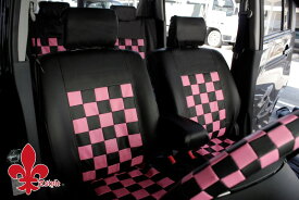 軽自動車用 シートカバー 超かわいい ブラック＆ピンク 送料無料 カラー黒×ピンク Z-styleピンクマニア 簡単装着設計 かわいい ケアスター