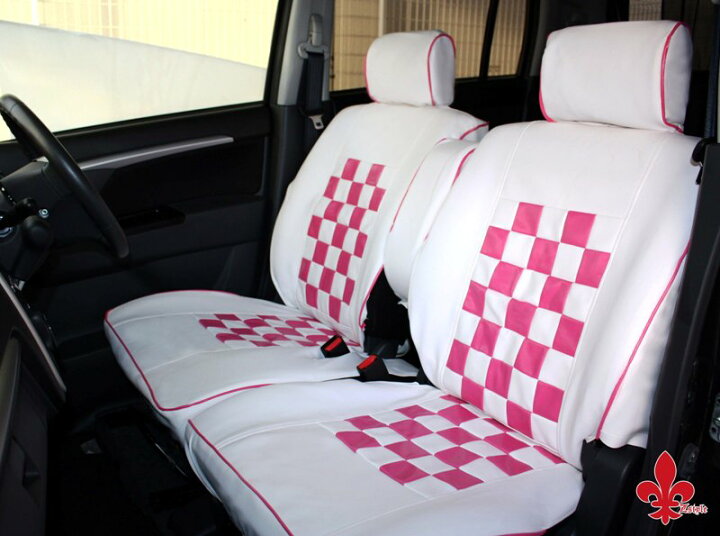 楽天市場 ミラ ココアに 軽自動車汎用 ホワイト ピンク 送料無料 ピンクマニア シートカバー ダイハツ Daihatsu ケアスター シートカバーカー用品のｚ Style