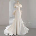 【全品最大25％OFF】 ウェディングドレス 二次会ドレス 結婚式 ブライダルドレス マーメイド オフショルダー 前撮り 海外挙式 花嫁 記念撮影 ウエディングドレス ガーデンウエディング サテン 披露宴 エレガント おしゃれ wedding dress 小さいサイズ 大きいサイズ