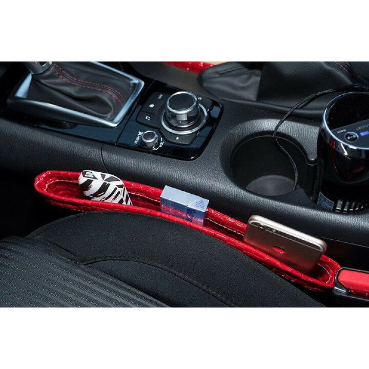 【クリアランスセール☆50%OFFクーボン配布中】車内収納ポケット コンソールボックス シートポケット 隙間ポケット レザー BOX 車グッズ 車載 ゴミ箱 隙間活用 小物 整理 カー用品 インテリア アクセサリー「zksl」 emblem・M カーストア クラウン マジェスタ UZS180系 隙間収納 サイド収納ボックス 車載 コンソールボックス シートポケット カーボン調