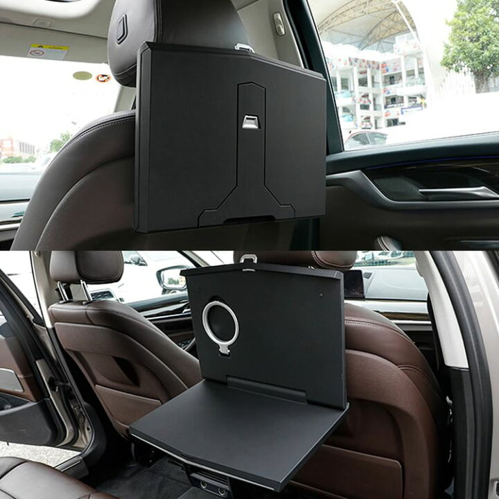 楽天市場 車内 シートバック テーブル 後部座席 テーブル 子供 折りたたみテーブル ドリンクホルダー 車載ホルダー ドライブポケット デスク パソコン台 車載テーブル 後部座席 車用品 Emblem M カーストア