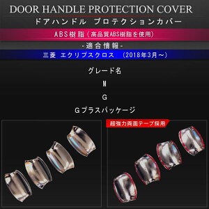 三菱エクリプスクロスGK系外装パーツドアハンドルプロテクションカバーガーニッシュアウターハンドルプロテクターアクセサリードレスアップカスタムパーツサイドドアドアボウルメッキガーニッシュ保護パーツMITSUBISHIECLIPSECROSS