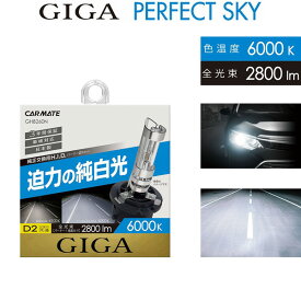 【6000K】純正HIDヘッドライト交換用バルブ2個セット■SX-4セダン/スズキ/YC11S/H19.7-■D2S/D2R共通■白さ、明るさ、見やすさでベストバランスモデル純正交換HID■3年保証■パーフェクトスカイ■H.I.D. 電球■GIGA