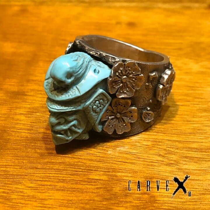 楽天市場】【ハンドメイド】 スカル リング 指輪 23号 侍と落桜 純銀 