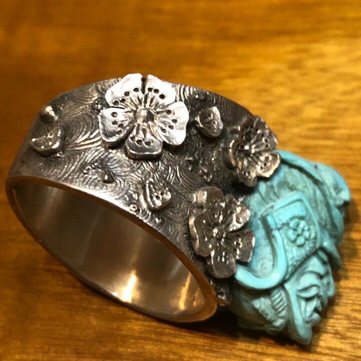 楽天市場】【ハンドメイド】 スカル リング 指輪 23号 侍と落桜 純銀 