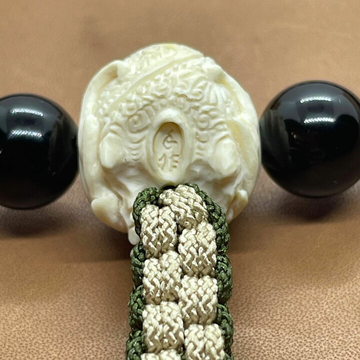 楽天市場】☆畫骨CARVEX☆日本製 オニキス 虎の目 念珠 12mm 手彫り 
