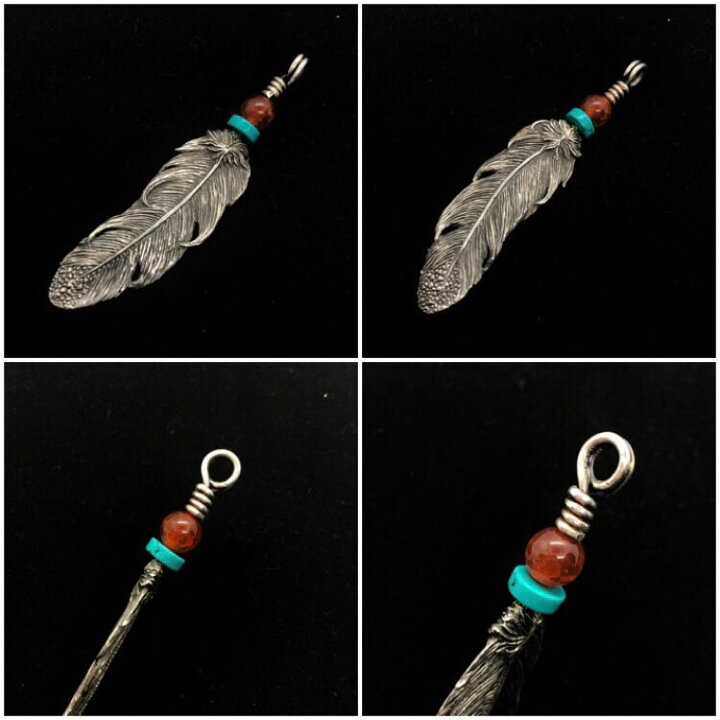 楽天市場】【ハンドメイド】 フェザー ペンダント real シルバー925 超  