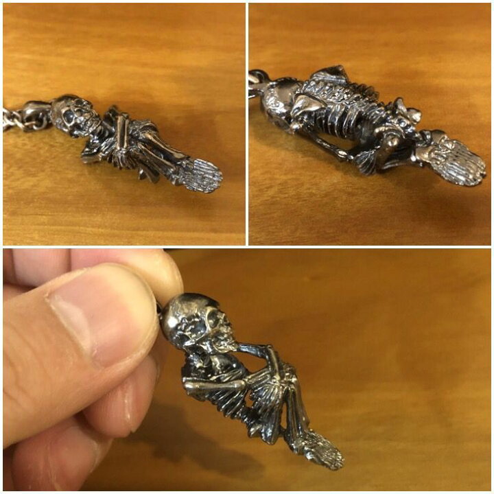 楽天市場】【ハンドメイド】 スカル ペンダント 本真 シルバー925 