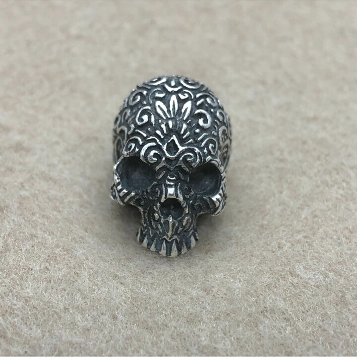 楽天市場】【ハンドメイド】 唐草 スカル ペンダント ジュエリー メン 