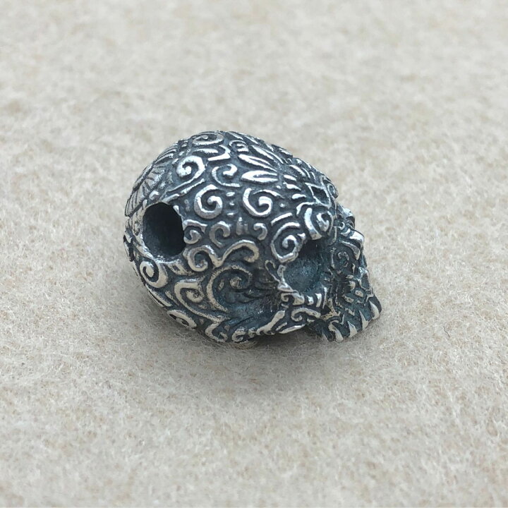 楽天市場】【ハンドメイド】 唐草 スカル ペンダント ジュエリー メン 