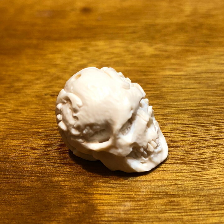 楽天市場】マンモス牙☆畫骨CARVEX☆ 日本製 手彫り 唐草和柄 髑髏根付 