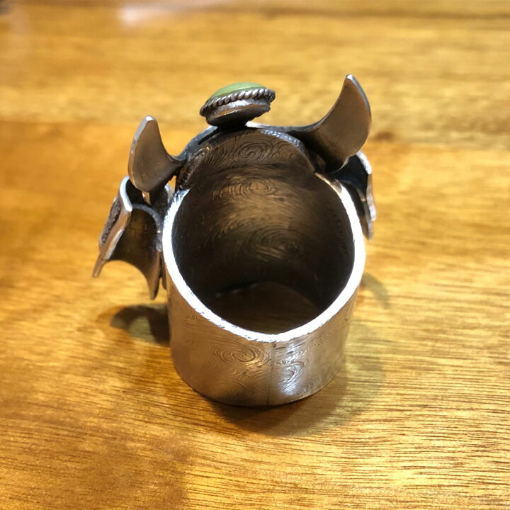 楽天市場】【ハンドメイド】 スカル リング 指輪 23.5号 大侍 純銀 