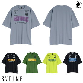 ワイドFBロゴプラT 24SDG スボルメ svolme〈 サッカー フットサル プラクティス ドライメッシュ 吸汗速乾 UVカット カジュアル 半袖 FOOTBALL ワイドシルエット リラックス 〉1241-24500