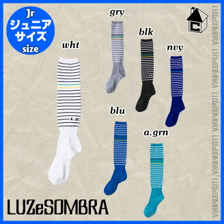 LUZeSOMBRA/LUZeSOMBRA【ルースイソンブラ】JrBORDERJACQUARDSOX〈ジュニア子供用ボーダージャガードゲームロングソックス〉F1824921