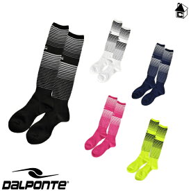 DalPonte【ダウポンチ】ボーダージャガードソックス〈サッカー フットサル ストッキング 靴下〉DPZ69