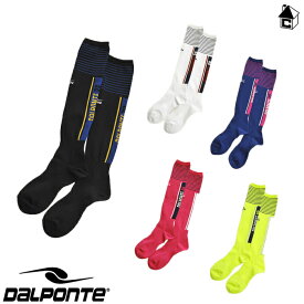 DalPonte【ダウポンチ】ロゴジャガードソックス〈サッカー フットサル ストッキング 靴下〉DPZ70