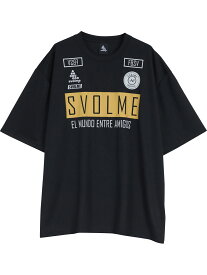 ワイドFBロゴプラT 24SDG スボルメ svolme〈 サッカー フットサル プラクティス ドライメッシュ 吸汗速乾 UVカット カジュアル 半袖 FOOTBALL ワイドシルエット リラックス 〉1241-24500