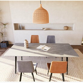 【5年保証】【組立設置有】ダイニングテーブル セラミックテーブル セラミック天板 食事テーブル テーブル リビングテーブル 幅140/160/180 4人用 6人用 テーブル単品 セラミック 艶消し 耐高温 お手入れ簡単 耐摩耗 おしゃれ グレー ホワイト 北欧