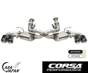 Corsa �V�{���[ �R���x�b�g C8 6.2L LT2 V8 2020~2022�N AFM�ENPP�T�E���h�R���g���[���p �L���b�g�o�b�N +18hp �}�t���[ �G�L�]�[�X�g T304�X�e�����X �J�[�{���E�|���b�V���`�b�v �R���T +BS