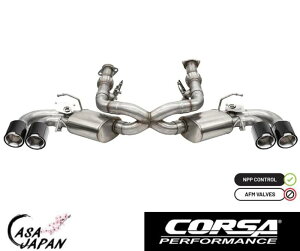 Corsa �V�{���[ �R���x�b�g C8 6.2L LT2 V8 2020~2022�N AFM�Ȃ� NPP���� �L���b�g�o�b�N +18hp �}�t���[ �G�L�]�[�X�g T304�X�e�����X �J�[�{���E�|���b�V���`�b�v �R���T +BS