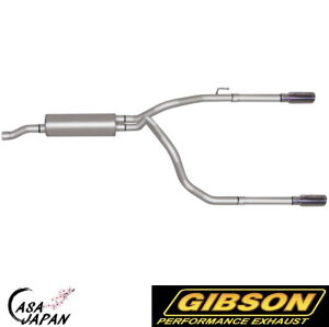 Gibson �_�b�W ���� RAM 1500 �s�b�N�A�b�v 5.7L 2009~2018�N �n��+15hp�A�b�v �}�t���[ �G�L�]�[�X�g �f���A�� �X�e�����X DUAL SPLIT �M�u�\�� +BS